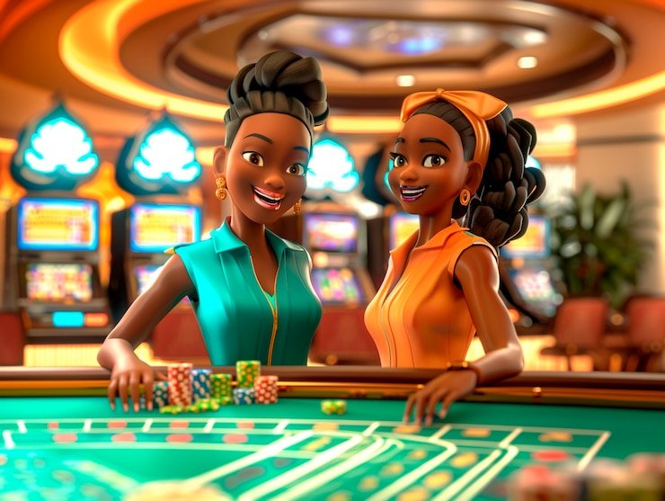 Result display showing player hand vs dealer hand and pot award